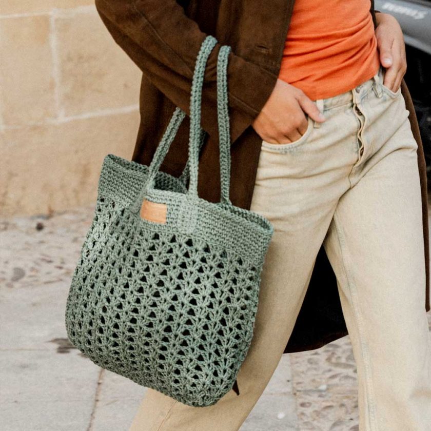 CROCHET RAFIA Handbag - Image 3